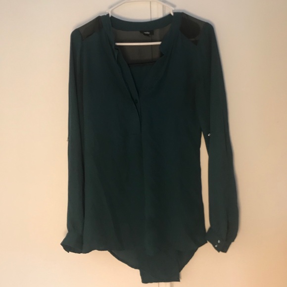 Turquoise blouse with studs - Picture 3 of 5